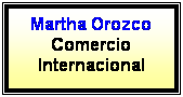 Cuadro de texto: Martha Orozco
Comercio Internacional
